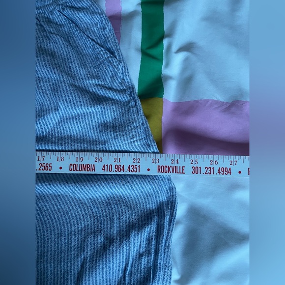 BNWOT Aerie Real Good Gauze Stripe Cotton Blend Elastic Waist Pull on Pant - Picture 3 of 9